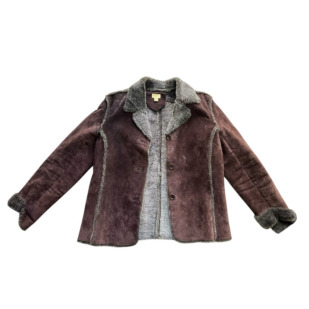 Chic Vintage Caslon Shearling Jacket in Brown